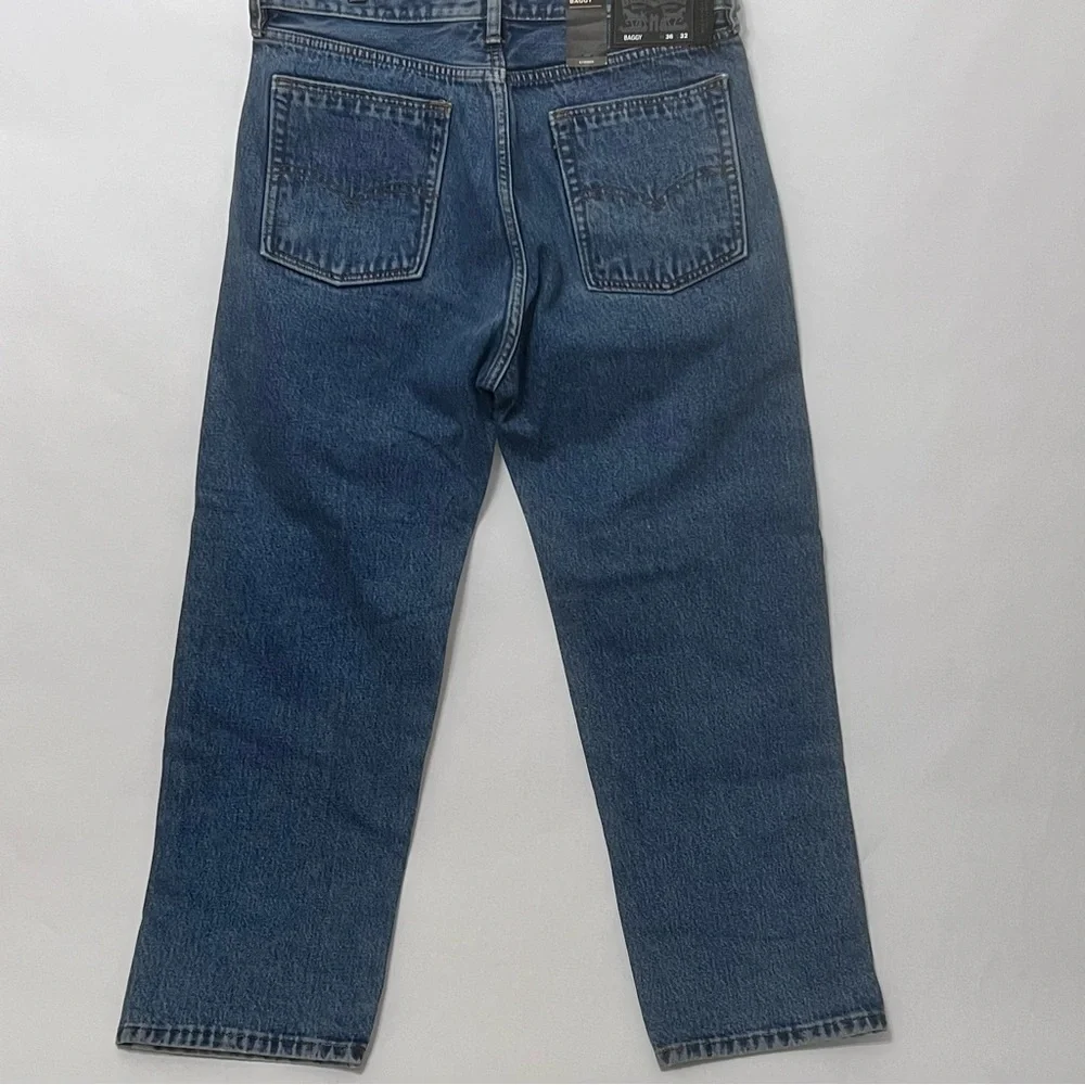 Levis Strong Baggy Skateboarding 2 Tone‎ Split Denim Jeans